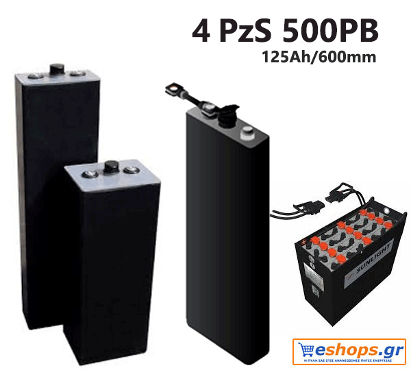 4 PzS 500PB 2V Μπαταρία SUNLIGHT βαθιάς εκφόρτισης